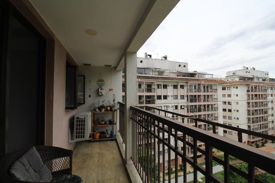 Sala - Varanda de apartamento à venda com 2 quartos, 68m² em Taquara, Rio de Janeiro