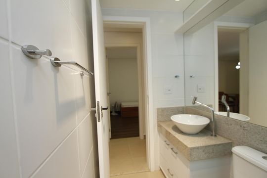 Banheiro Social de apartamento para alugar com 2 quartos, 130m² em Luxemburgo, Belo Horizonte