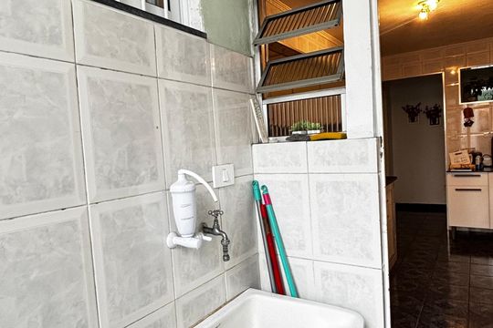 Área de Serviço de casa à venda com 3 quartos, 200m² em Vila Pires, Santo André