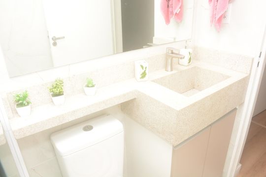 Banheiro de apartamento à venda com 2 quartos, 49m² em Vila Bancaria, São Paulo