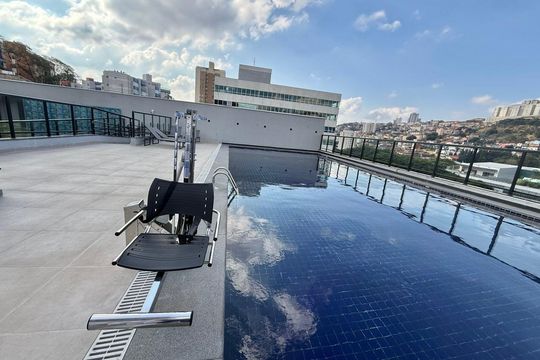 Área comum - Piscina de apartamento à venda com 2 quartos, 58m² em Estoril, Belo Horizonte