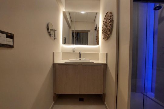 Banheiro Suíte de apartamento para alugar com 2 quartos, 45m² em Santo Amaro, São Paulo