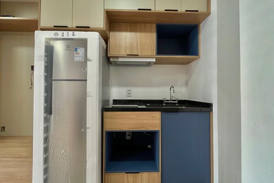 Cozinha de kitnet/studio à venda com 1 quarto, 27m² em Vila Clementino, São Paulo
