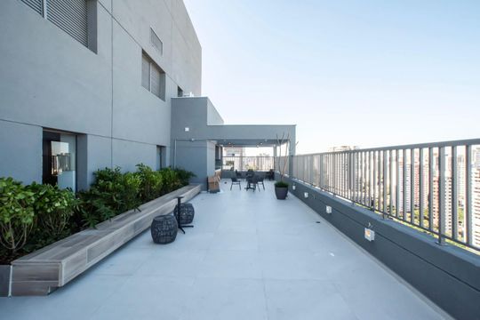 Área comum - Churrasqueira de kitnet/studio à venda com 1 quarto, 27m² em Vila Clementino, São Paulo