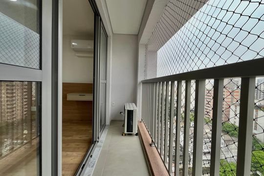 Varanda de kitnet/studio à venda com 1 quarto, 27m² em Vila Clementino, São Paulo