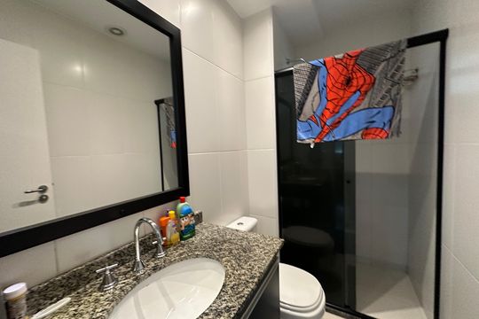 Banheiro Social de apartamento para alugar com 3 quartos, 87m² em Jardim Esperanca, Barueri