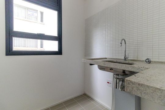 Cozinha de apartamento para alugar com 1 quarto, 25m² em Higienópolis, São Paulo