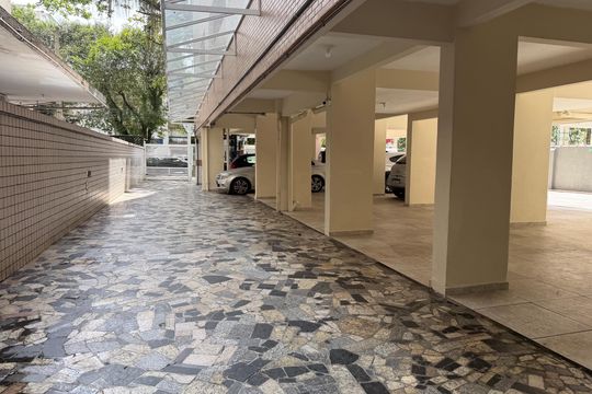Área comum de apartamento para alugar com 1 quarto, 50m² em Ponta da Praia, Santos