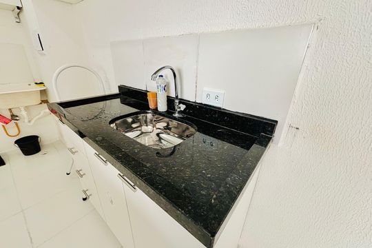 Cozinha de apartamento para alugar com 2 quartos, 32m² em Vila Progresso (zona Leste), São Paulo