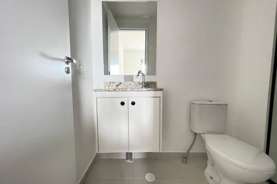 Banheiro da Suíte de apartamento para alugar com 1 quarto, 30m² em Butantã, São Paulo