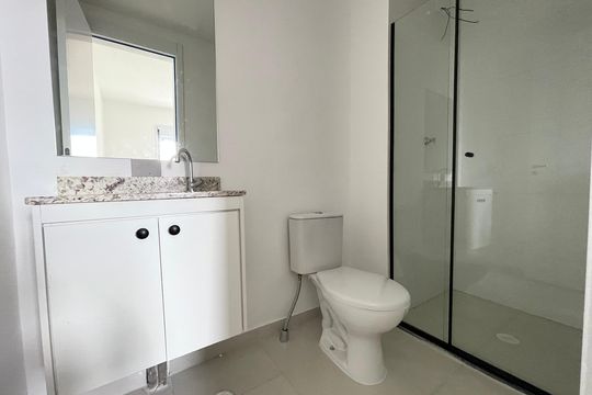 Banheiro da Suíte de apartamento para alugar com 1 quarto, 30m² em Butantã, São Paulo