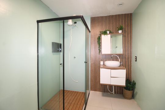 Banheiro de apartamento para alugar com 1 quarto, 48m² em Santa Etelvina, São Paulo
