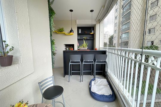 Varanda de apartamento à venda com 3 quartos, 95m² em Jardim Arpoador, São Paulo