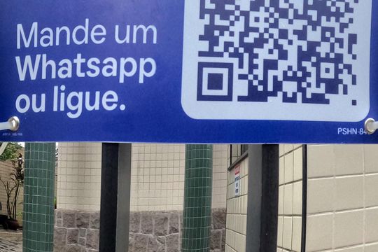 Placa de apartamento para alugar com 1 quarto, 36m² em Boqueirão, Santos