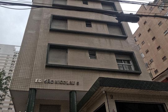 Fachada  de apartamento para alugar com 1 quarto, 36m² em Boqueirão, Santos