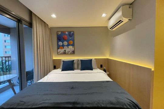 Sala/Quarto de apartamento à venda com 1 quarto, 24m² em Barra Funda, São Paulo