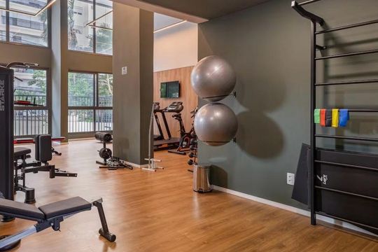 Área externa de kitnet/studio à venda com 1 quarto, 24m² em Cidade Monções, São Paulo