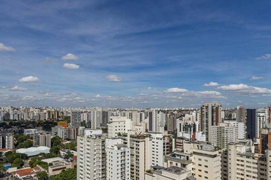 Vista de kitnet/studio à venda com 1 quarto, 24m² em Cidade Monções, São Paulo