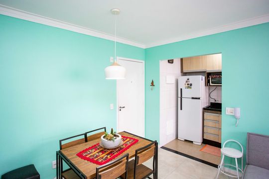 Sala de apartamento para alugar com 2 quartos, 53m² em Centro, Diadema