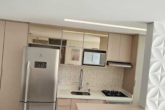 Cozinha de apartamento à venda com 2 quartos, 60m² em Presidente Altino, Osasco