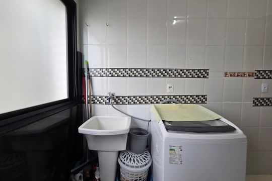 Cozinha de apartamento para alugar com 3 quartos, 152m² em Guilhermina, Praia Grande
