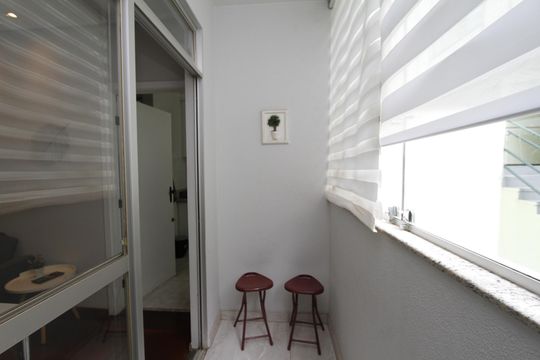 Varanda da Sala de apartamento para alugar com 2 quartos, 85m² em Buritis, Belo Horizonte