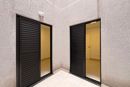 Área privativa entre os quartos  de apartamento para alugar com 2 quartos, 47m² em Bangú, Santo André