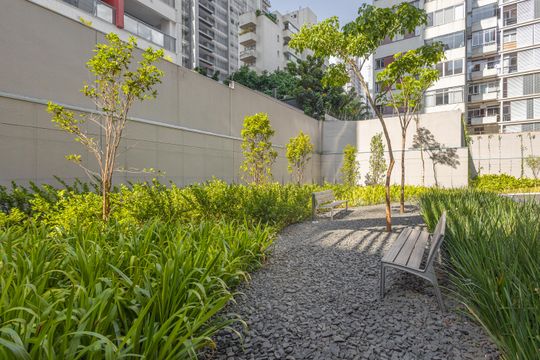 Jardim de apartamento para alugar com 1 quarto, 66m² em Pinheiros, São Paulo