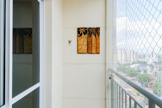 Varanda da Sala de apartamento à venda com 2 quartos, 53m² em Vila Paulista, Guarulhos