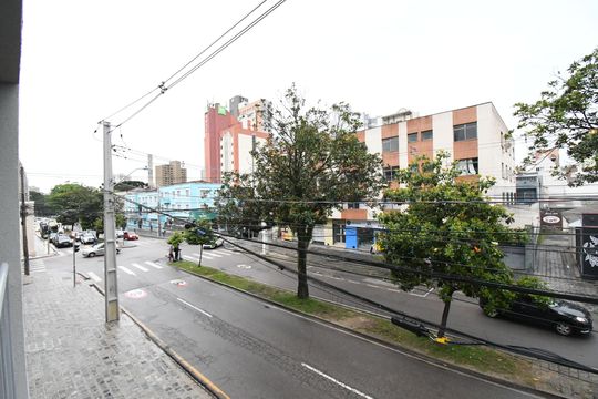 Vista da Sacada de kitnet/studio para alugar com 1 quarto, 42m² em São Francisco, Curitiba