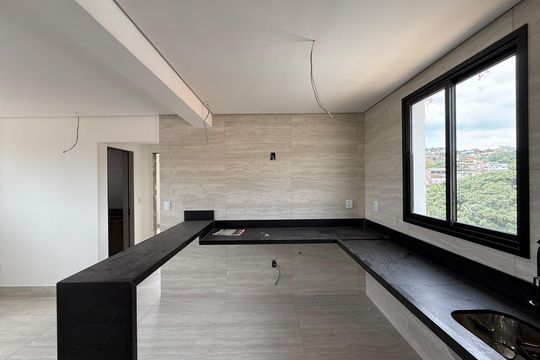 Cozinha de apartamento para alugar com 2 quartos, 110m² em Alípio de Melo, Belo Horizonte
