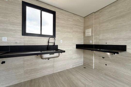 Cozinha e Área de Serviço de apartamento para alugar com 3 quartos, 58m² em Alípio de Melo, Belo Horizonte