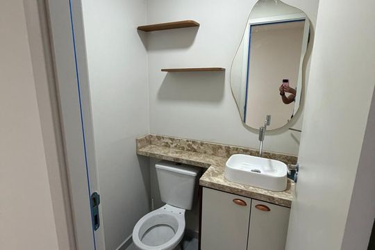 Banheiro de apartamento para alugar com 3 quartos, 125m² em Jardim Santa Maria, Embu das Artes