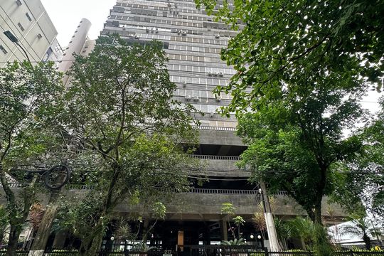 Fachada do Prédio de apartamento para alugar com 1 quarto, 50m² em Boa Vista, São Vicente