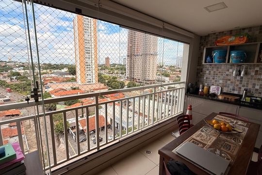 Varanda de apartamento à venda com 2 quartos, 62m² em Parque Amazonia, Goiânia