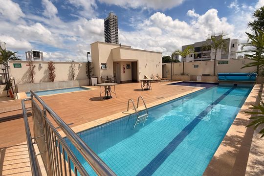 Área comum - Piscina de apartamento à venda com 2 quartos, 62m² em Parque Amazonia, Goiânia