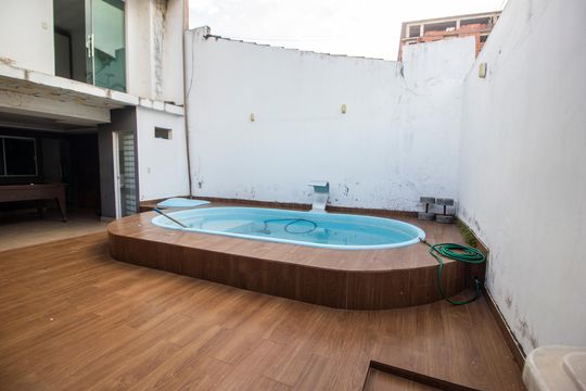 Área externa de casa de condomínio para alugar com 2 quartos, 80m² em Setor Habitacional Vicente Pires, Brasília