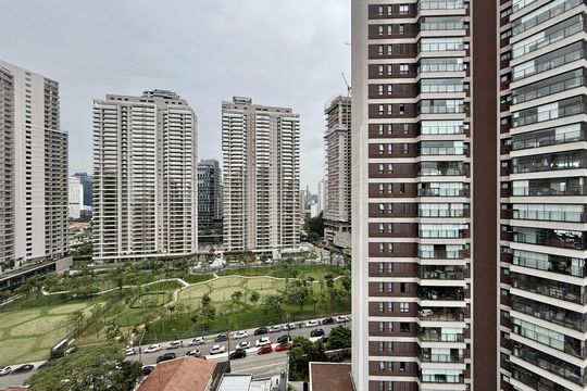 Vista  de kitnet/studio para alugar com 1 quarto, 25m² em Jardim das Acacias, São Paulo