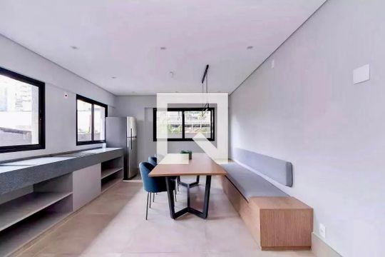 Espaço Gourmet  de kitnet/studio para alugar com 1 quarto, 25m² em Jardim das Acacias, São Paulo