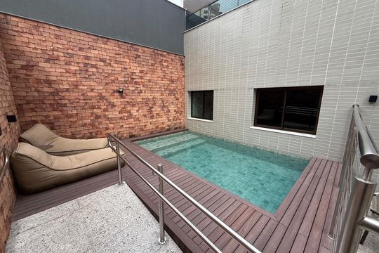 Área comum - Piscina de apartamento para alugar com 3 quartos, 74m² em Lourdes, Belo Horizonte