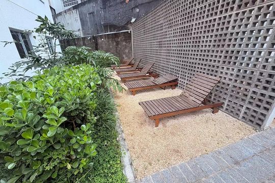 Área externa de apartamento para alugar com 1 quarto, 25m² em Vila Buarque, São Paulo