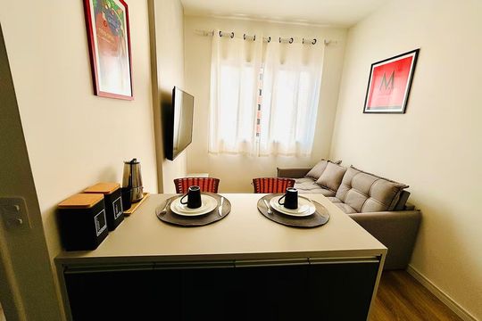 Sala de apartamento para alugar com 1 quarto, 25m² em Vila Buarque, São Paulo