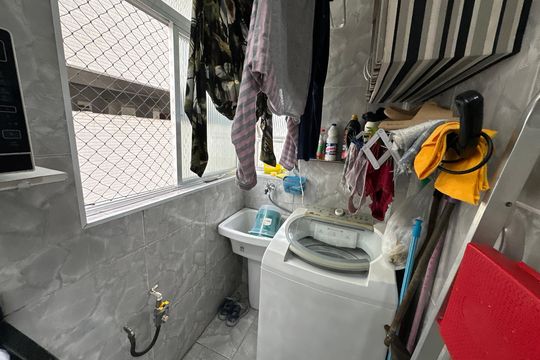 Área de Serviço de apartamento para alugar com 1 quarto, 52m² em Itararé, São Vicente