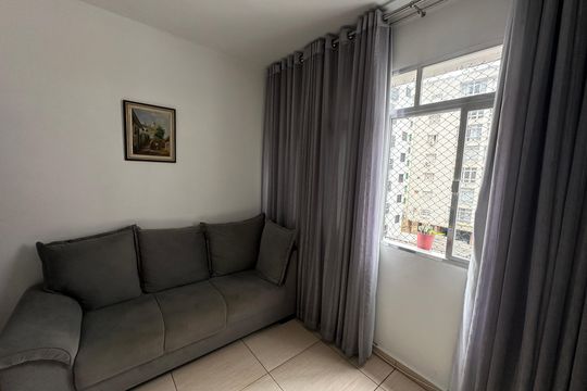 Sala de apartamento para alugar com 1 quarto, 52m² em Itararé, São Vicente