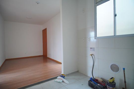 Cozinha de apartamento para alugar com 2 quartos, 50m² em Canudos, Novo Hamburgo