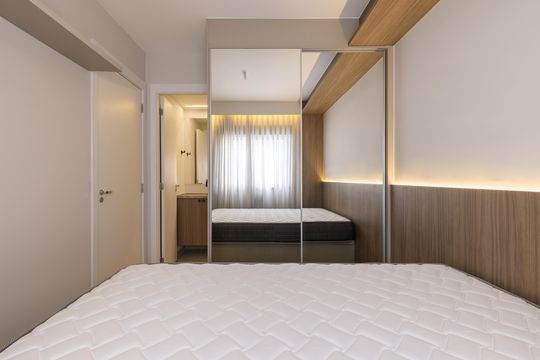 Quarto de apartamento para alugar com 1 quarto, 26m² em Vila Nova Conceição, São Paulo