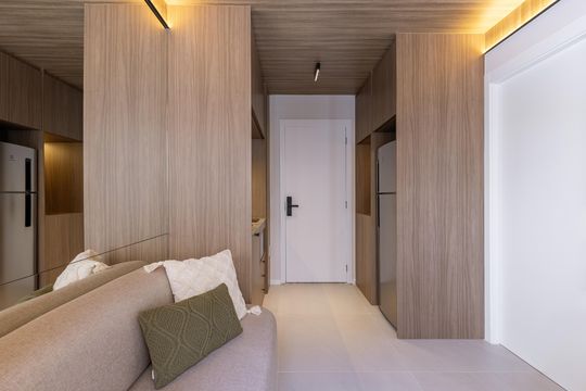 Sala de apartamento para alugar com 1 quarto, 26m² em Vila Nova Conceição, São Paulo