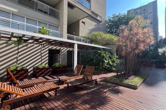 Área comum de apartamento para alugar com 1 quarto, 56m² em Pinheiros, São Paulo