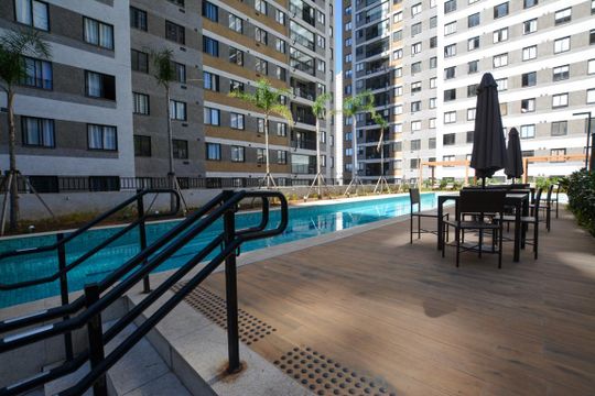 PISCINA de apartamento para alugar com 1 quarto, 55m² em Butantã, São Paulo