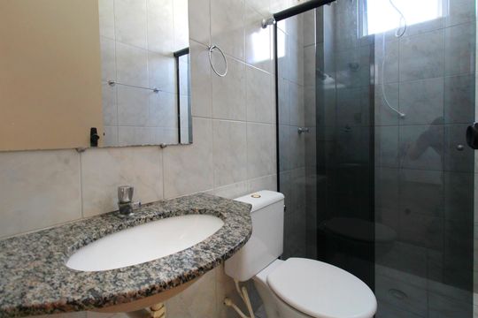 Banheiro de apartamento para alugar com 2 quartos, 50m² em Castelo, Belo Horizonte